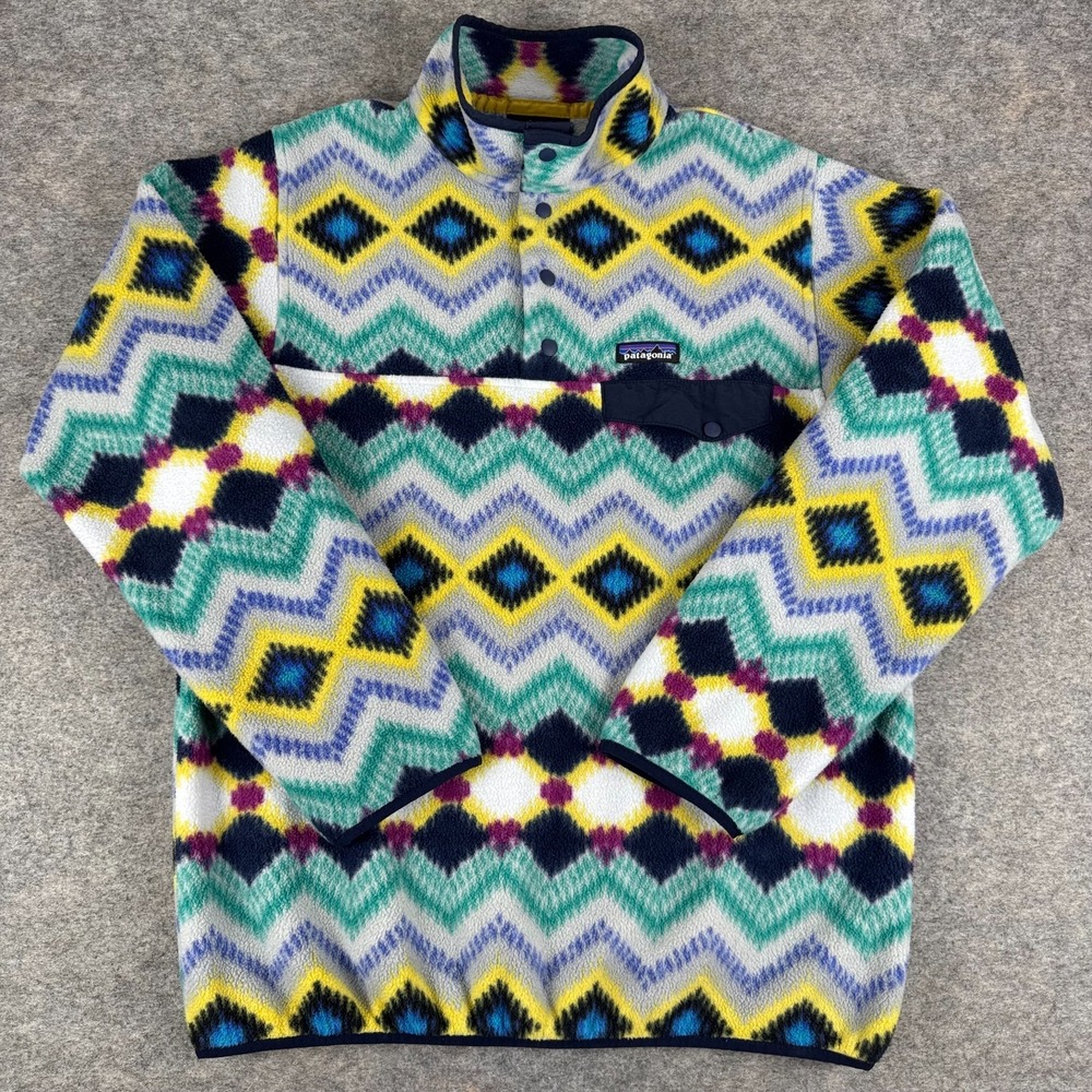 Patagonia Lightweight Synchilla Snap-T Fleece Pullover Timber Twist Womens L